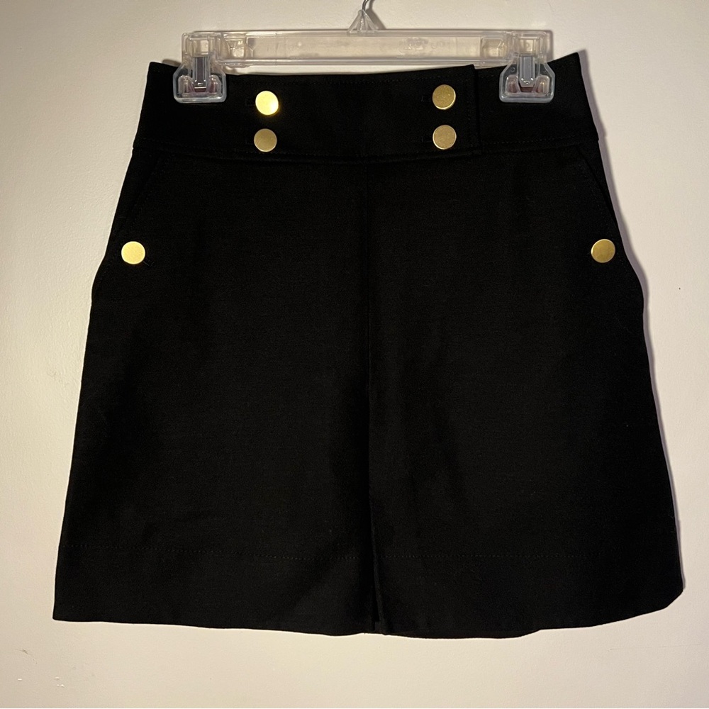 Club Monaco Ralph Lauren Europe Black Skirt 4 NWT New